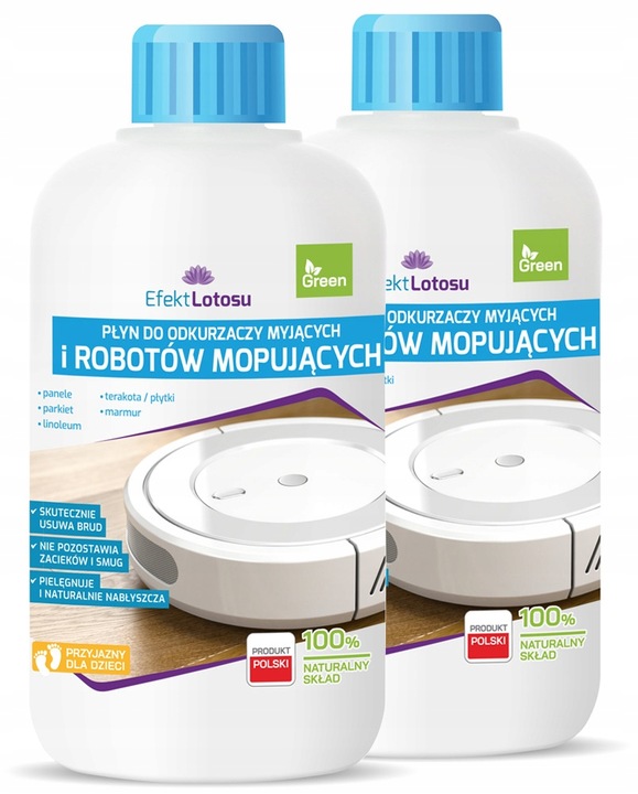 PŁYN DO ROBOTÓW MOPUJĄCYCH SPRZĄTAJĄCYCH MOPÓW BIONICZNYCH 2x 500ml