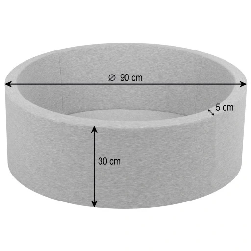 SUCHY BASEN 90x30 z piłeczkami kulkami 200 piłek