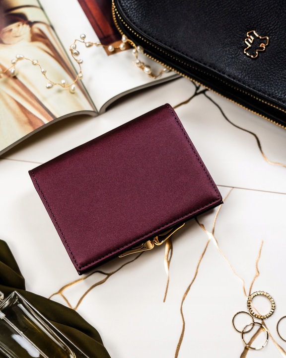 Portfel damski ze skóry Peterson modny skórzany z RFID STOP na prezent