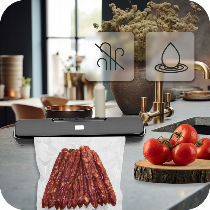 ZGRZEWARKA PRÓŻNIOWA DO ŻYWNOŚCI PAKOWARKA O MOCY 135W + ZESTAW WORKÓW XXL