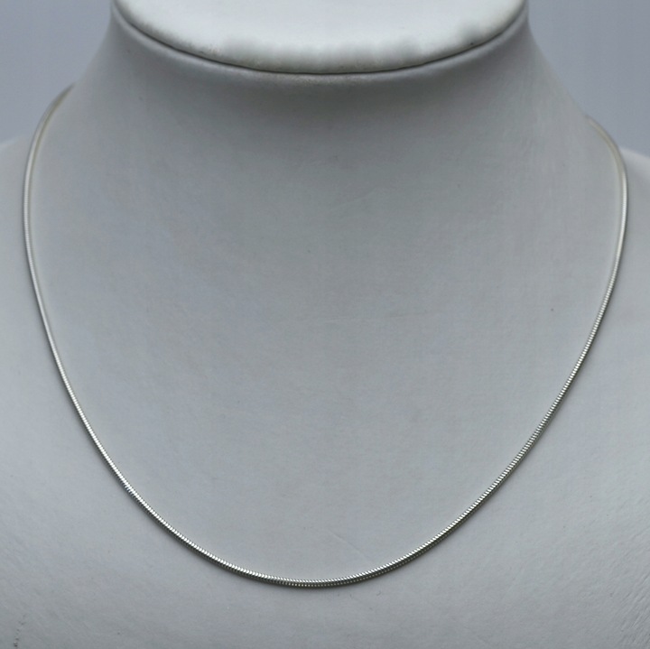 Łańcuszek Srebrny damski Żmijka 1,5mm 50cm Srebro