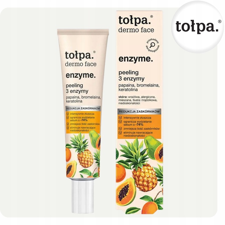 Peeling do Twarzy Enzymatyczny 3 Enzymy 40 ml Złuszczający