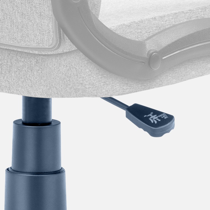 Fotel biurowy ergonomiczny MARK ADLER szary obrotowy regulowany do