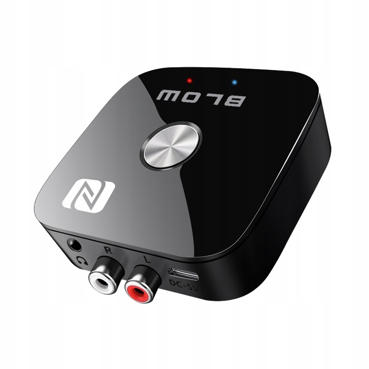 ADAPTER ODBIORNIK DO WIEŻY BLUETOOTH 5.3 NFC AUX RCA USB PILOT ZESTAW