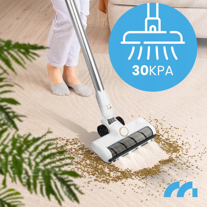 ODKURZACZ BEZPRZEWODOWY PIONOWY BEZWORKOWY ELEKTROSZCZOTKA LED 3W1