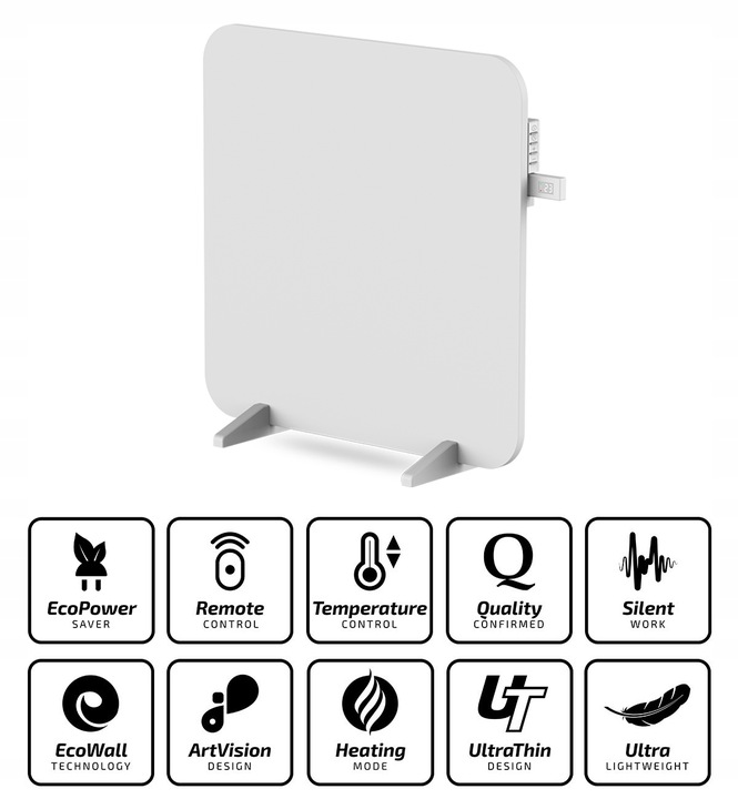 GRZEJNIK NA PODCZERWIEŃ IR METALOWY 450W WiFi TUYA