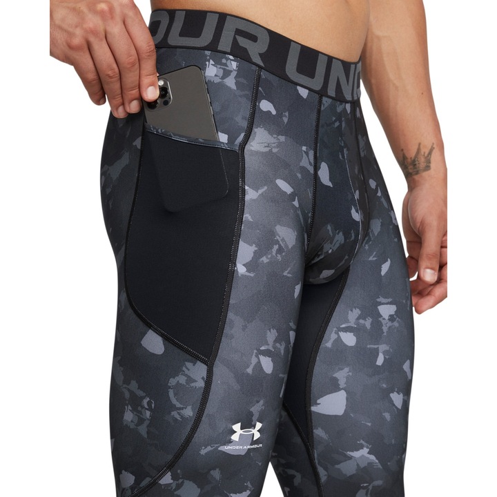 LEGGINSY SPORTOWE MĘSKIE UNDER ARMOUR DO BIEGANIA TERMOAKTYWNE 1386938-001