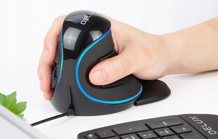 Przewodowa Mysza Pionowa Delux M618pu Eronomiczna Mysz Optyczna 4000dpi