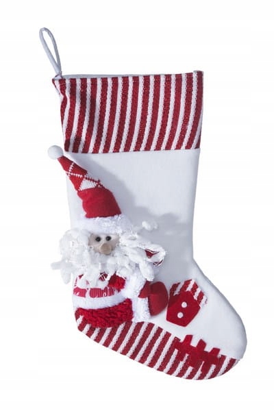 SKARPETA DUŻA DEKORACYJNA OZDOBA ŚWIĄTECZNA NA KOMINEK PREZENTY BUT