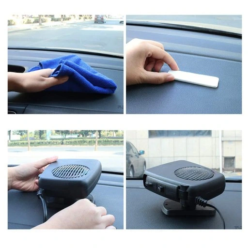 WENTYLATOR SAMOCHODOWY 12V PRZENOŚNY PODGRZEWACZ SAMOCHODOWY NA SZYBE 200W