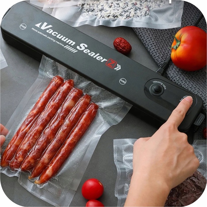 ZGRZEWARKA PRÓŻNIOWA RĘCZNA PAKOWARKA DO ŻYWNOŚCI FOLII + WORKI