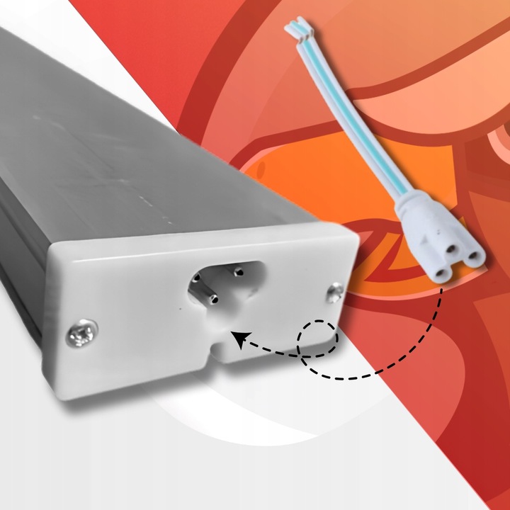 ŚWIETLÓWKA LED 120cm 72W Barwa NEUTRALNA Panel LED Oprawa Lampa