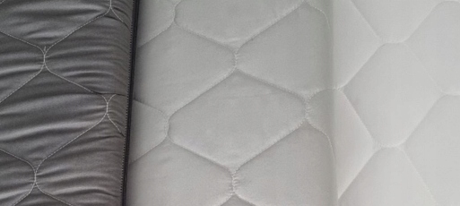 Pokrowiec na materac pikowany grafit szary zamek 140x200 MIKROFIBRA