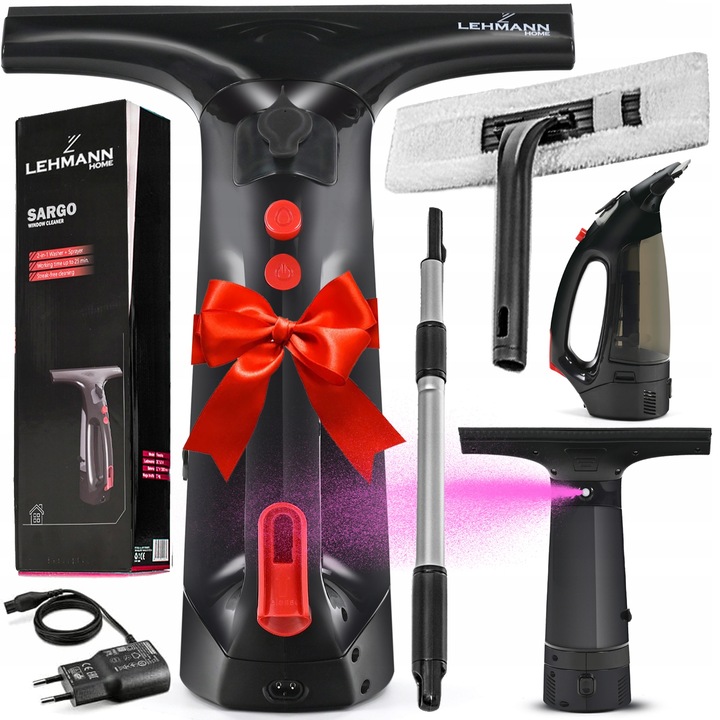 MYJKA DO OKIEN SZYB LUSTER AKUMULATOROWA ZESTAW WYSOKICH SZYB NA