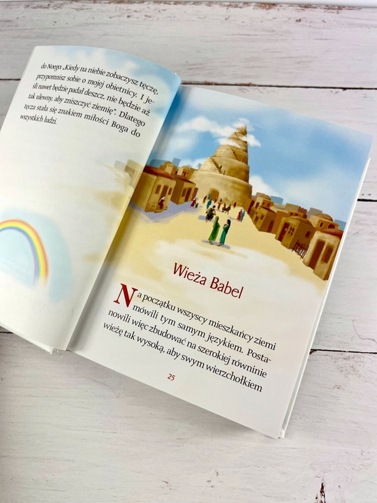 BIBLIA DLA DZIECI NA CHRZEST PAMIĄTKA CHRZTU PAMIĄTKA NA KOMUNIĘ Z GRAWEREM