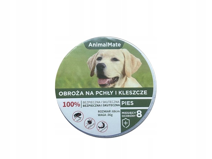 Obroża dla psa na kleszcze i pchły 63 cm – 8 miesięcy ochrony + GRATIS