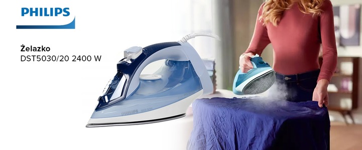 Żelazko parowe Philips DST5030/20 SteamGlide 2400W