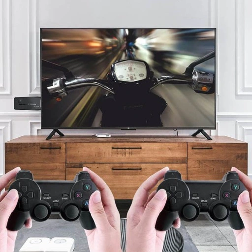 KONSOLA RETRO GRA TELEWIZYJNA BEZPRZEWODOWE 2 PADY 10000 GIER EMULATOR