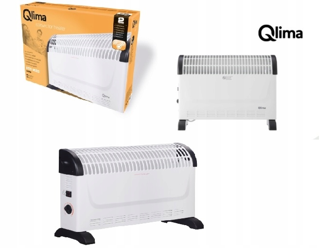 Grzejnik elektryczny konwektorowy 2000W Qlima ECH4020 termostat cicha