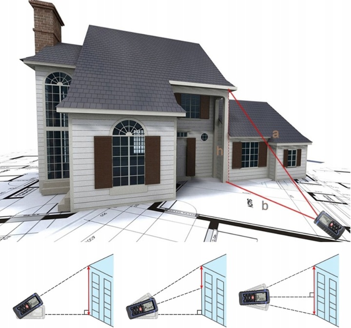 DALMIERZ LASEROWY 40M CYFROWY MIERNIK POZIOMICA LASEROWA MP1040