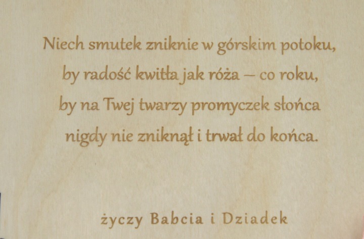 Prezent na urodziny roczek dla chłopca pamiątka kartka 1 2 3 4 ...