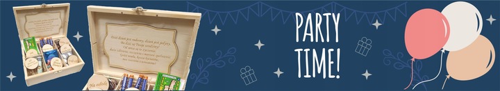 Niezbędnik Skrzynka PREZENT Urodziny BOX 18 30 40 80 pudełko urodzinowe