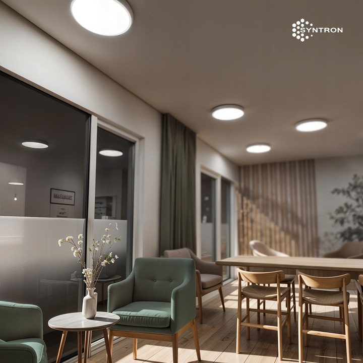 Plafon Natynkowy LED 50cm Okrągły Biały 50W 4000K 4250lm Nowoczesny