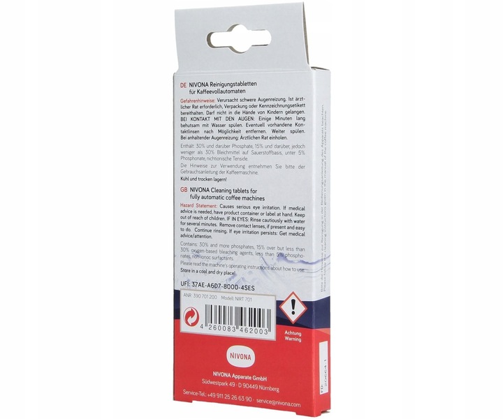 ZESTAW DO CZYSZCZENIA NIVONA ODKAMIENIACZ TABLETKI PŁYN DO OSADU MLEKA