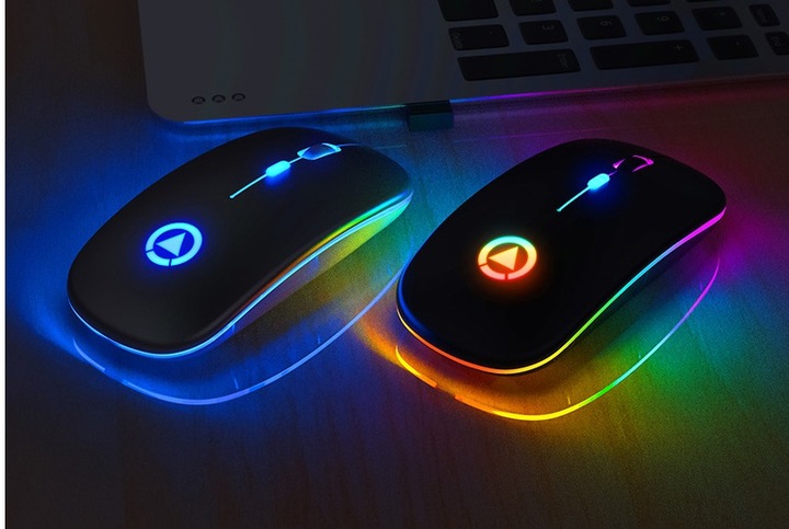 MYSZKA BEZPRZEWODOWA MYSZ OPTYCZNA SLIM LEKKA LED