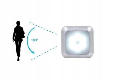 LAMPKA LAMPA LED NA BATERIE CZUJNIK RUCHU CZUJNIK ZMIERZCHU 6LED FHBABYLAND