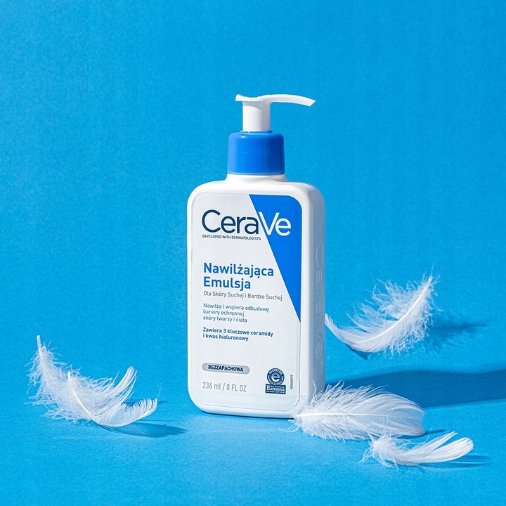 CeraVe 236 ml Nawilżająca Emulsja do Twarzy i Ciała Skóra Sucha