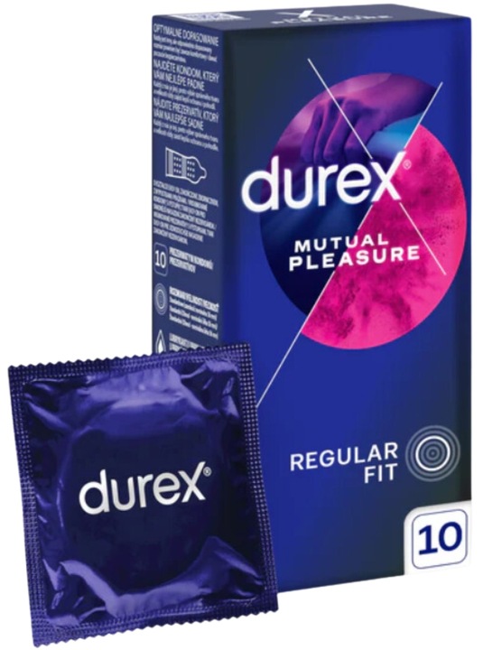 DUREX prezerwatywy MUTUAL PLEASURE Przedłużające Stosunek Stymulujące 10szt
