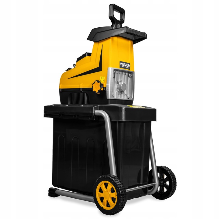 ROZDRABNIACZ ELEKTRYCZNY RĘBAK DO GAŁĘZI PRO MOCNY SILNIK ZBIORNIK 60L