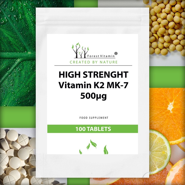 FOREST WITAMINA K2 MK-7 500mcg 100 tab NATURALNA