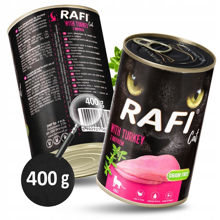 DOLINA NOTECI RAFI KOCIA KARMA DLA KOTA MOKRA PUSZKA MIX SMAKÓW