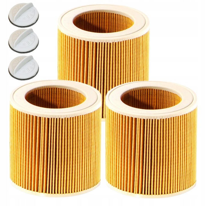 3x FILTR PUREY DO ODKURZACZA KARCHER WD2 WD3 KWD3 MV2 MV3 SE4 SE4001