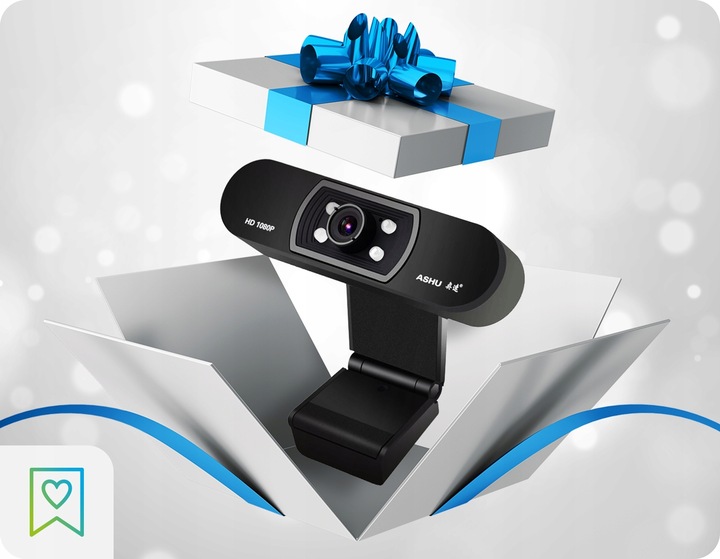 KAMERA INTERNETOWA KAMERKA FULL HD MIKROFON LED