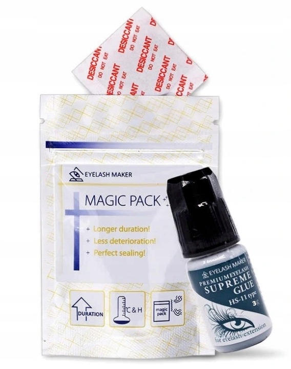 SZYBKOSCHNĄCY KLEJ DO RZĘS PROEFESIONAL LASHES HS-11 3gr 3 ml +WORECZEK UV