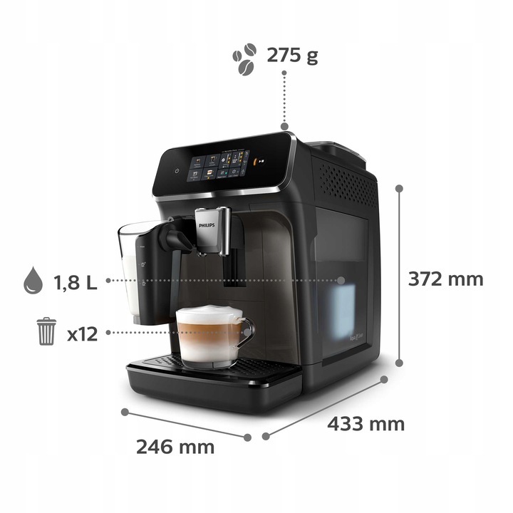 Ekspres ciśnieniowy Philips LatteGo EP2334/10 1500W