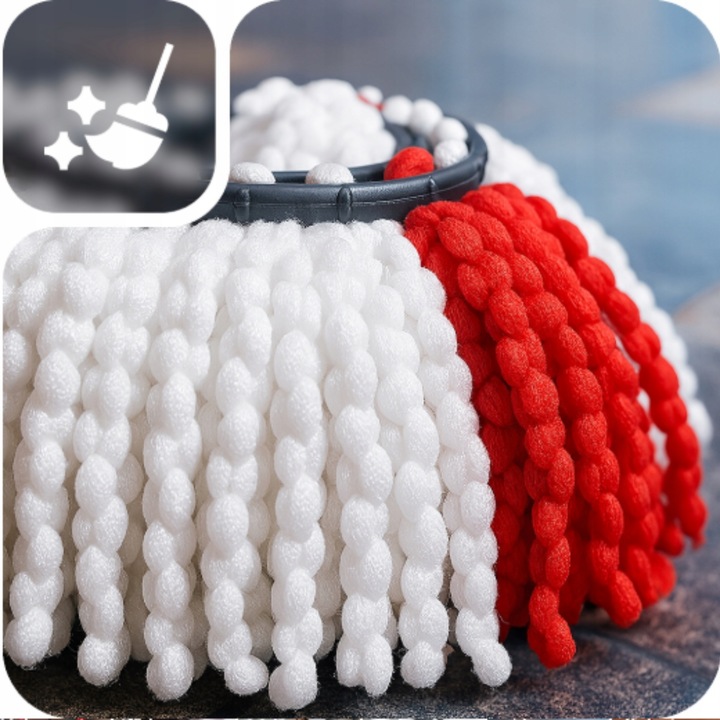 6 x WKŁAD DO MOPA OBROTOWEGO TURBO ZAMIENNIK Vileda KOŃCÓWKA CHŁONNY ZAPAS