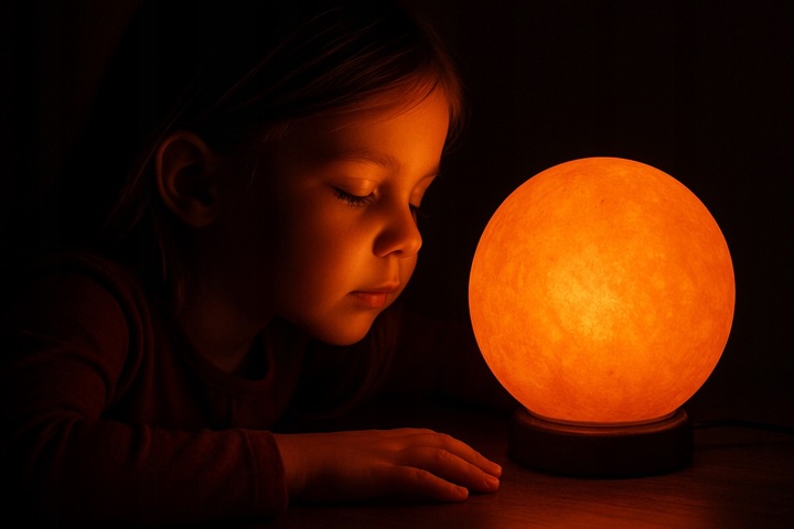 Lampa solna HIMALAJSKA 3-4 kg okrągła jonizator powietrza księżyc Luna