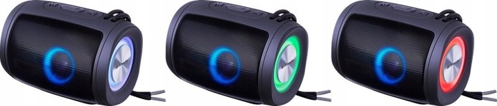 DEFENDER Przenośny Mini Głośnik Bluetooth 5.3 LED FM MP3 SD