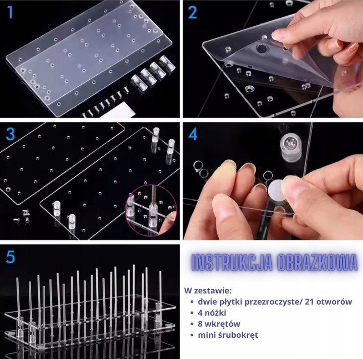 Stojak z plexi ekspozytor Cake pops na lizaki monoporcje słodki stół wesele