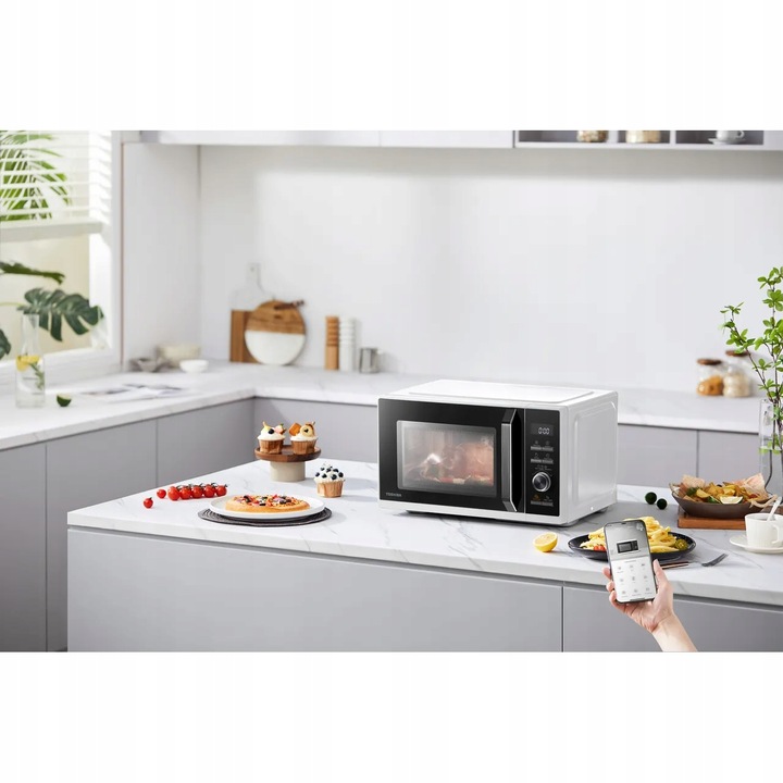6w1 Toshiba kuchenka mikrofalowa z grillem 26l Konwekcja, Gorące