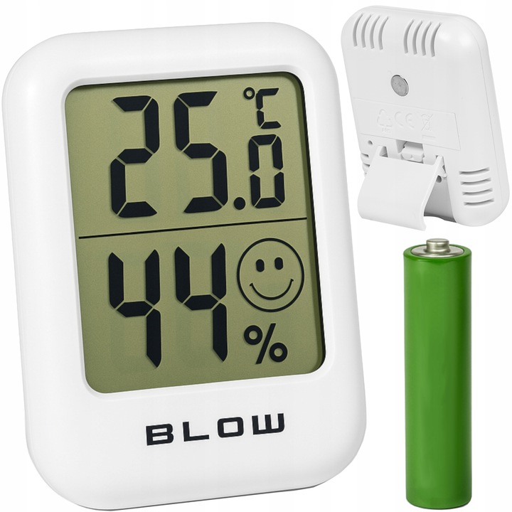 3x STACJA POGODOWA POGODY TERMOMETR MINI HIGROMETR BATERIA MAGNES