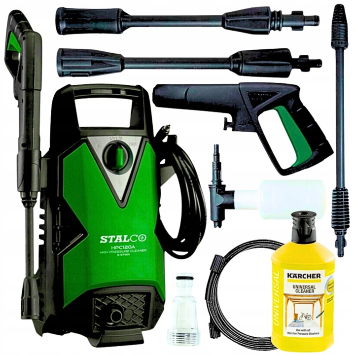MYJKA CIŚNIENIOWA STALCO PRO 180 BAR MOCNA ZESTAW PŁYN KARCHER