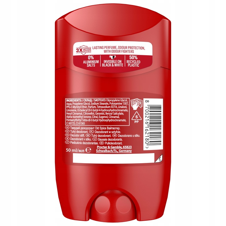 Old Spice Whitewater Dezodorant męski w sztyfcie 6 x 50ml