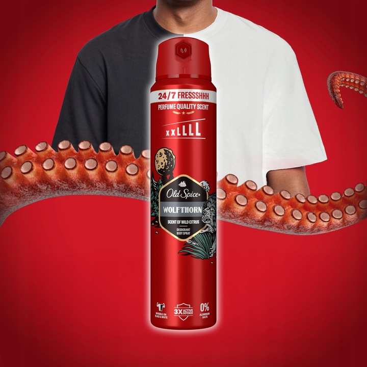 Old Spice Wolfthorn Dezodorant męski w sprayu, 6 x 250ml