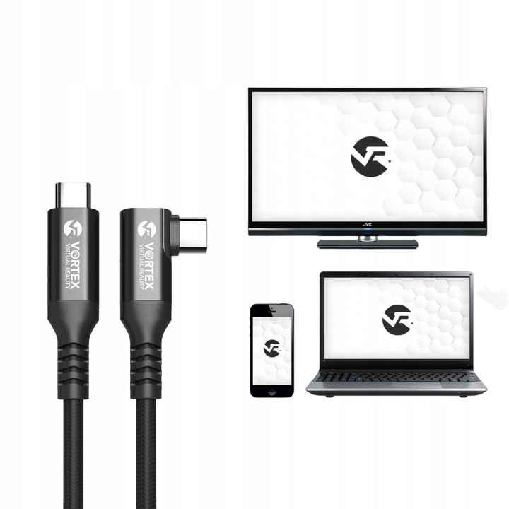 Kabel 5m od VortexVR USB-C do Meta Quest Link | do Quest 3S Quest 3 Quest 2