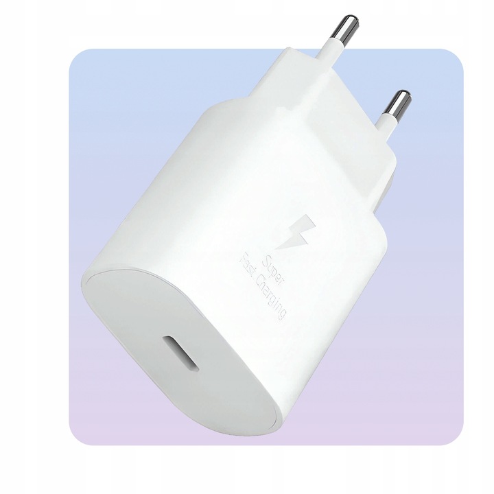 Ładowarka Do Samsung 25W (Szybka, Oryginalna, USB C) + Kabel USB C do USB-C
